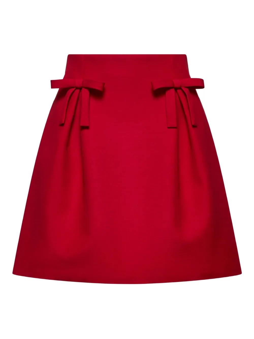 Valentino Garavani A-lijn rok met strikdetail Rood