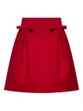 Valentino Garavani bow detailing a-line skirt - Red