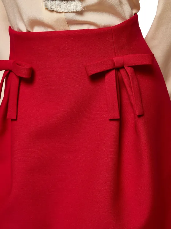 【送料&関税込】RED Valentino Underwear Set Valentino Garavani Bow Detailing a-line Skirt | Red | FARFETCH