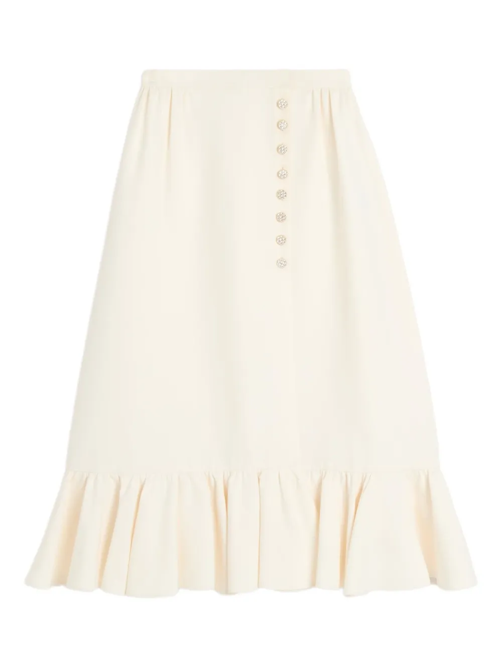 Valentino Garavani Crepe couture midi-rok Beige