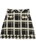 Valentino Garavani checked tweed skirt - Black
