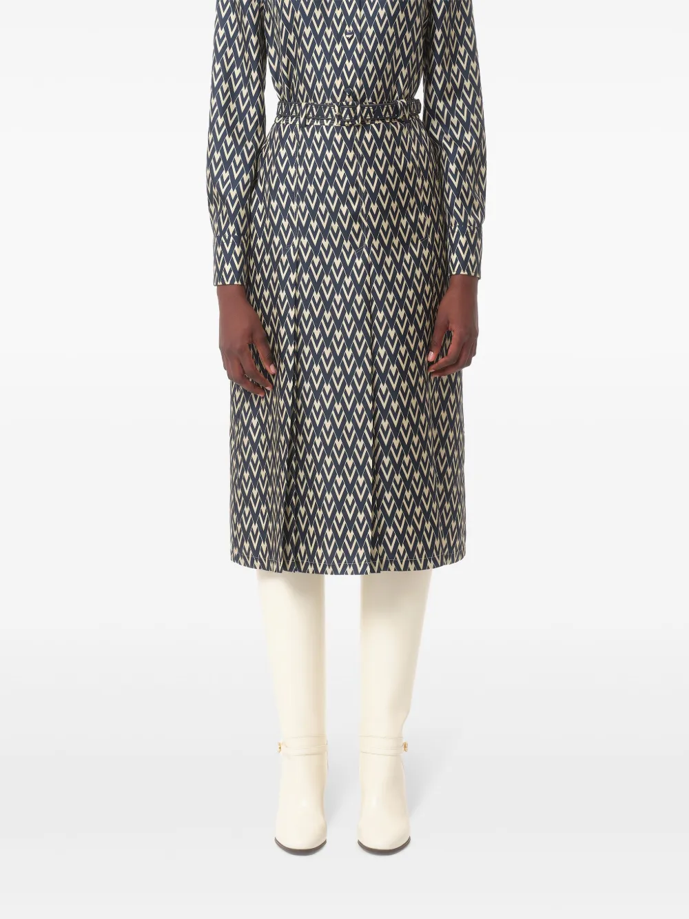 Valentino Garavani Toute La V midi-rok Blauw