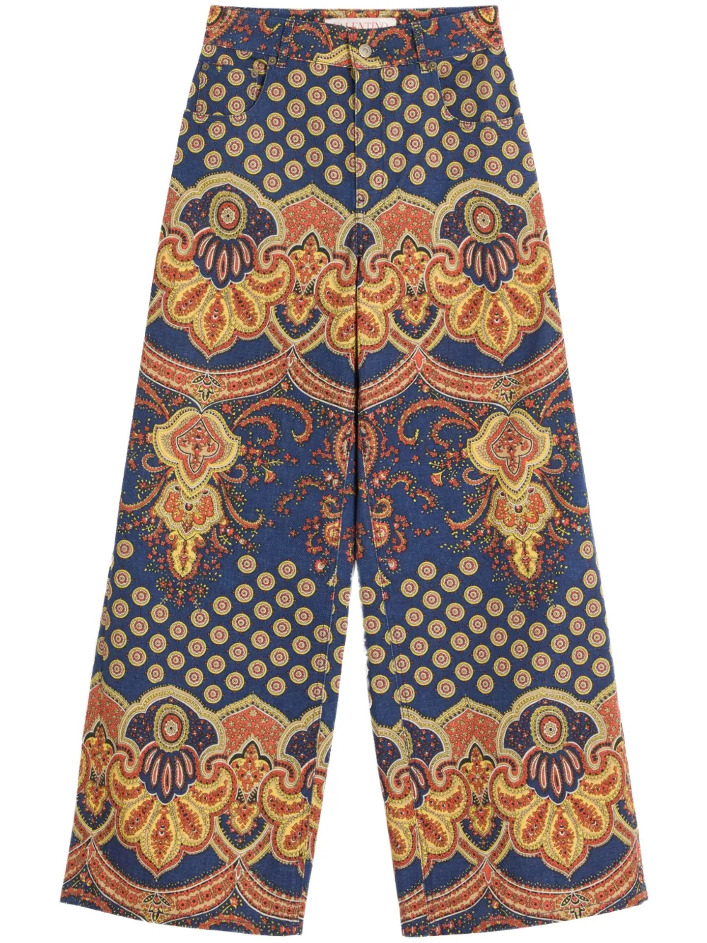 Valentino Garavani Jeans met paisley-print Blauw