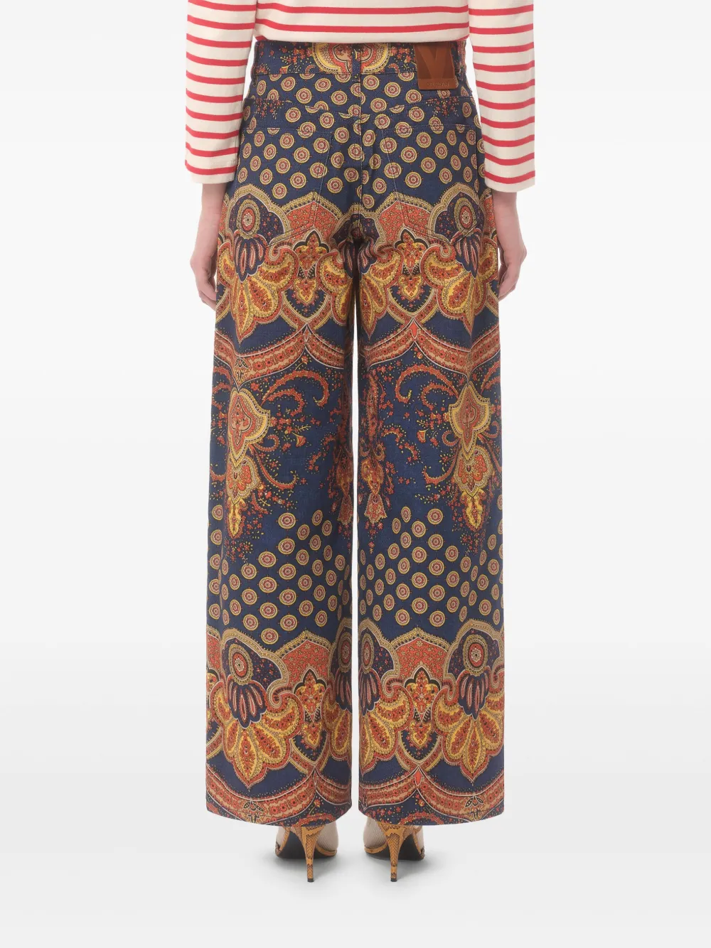 Valentino Garavani Jeans met paisley-print Blauw