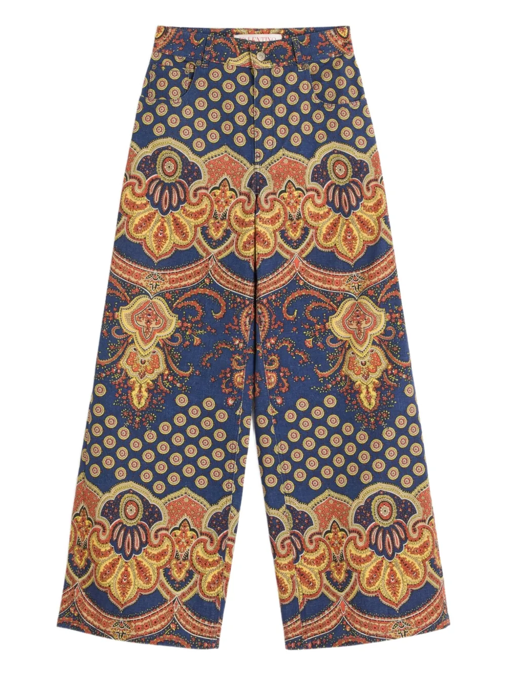 Valentino Garavani paisley-print jeans – Blue