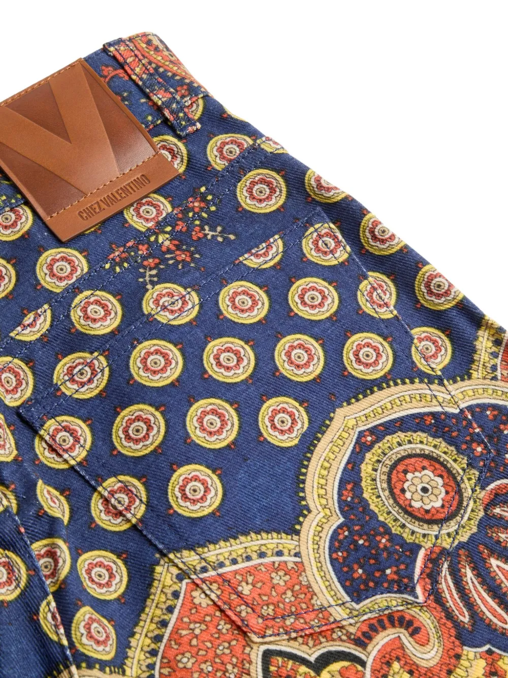 Valentino Garavani Jeans met paisley-print - Blauw