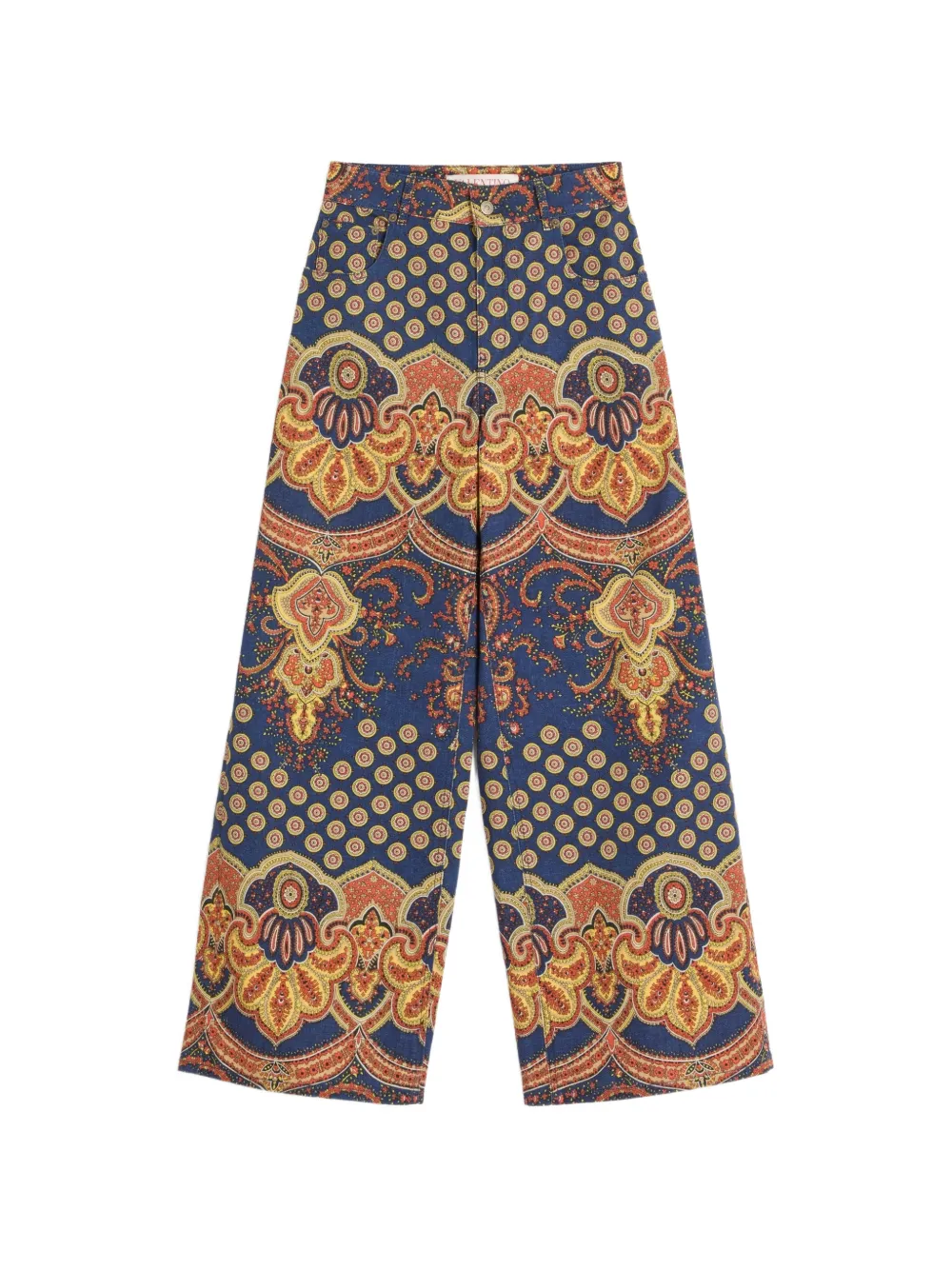 Valentino Garavani Jeans con stampa paisley - Blu