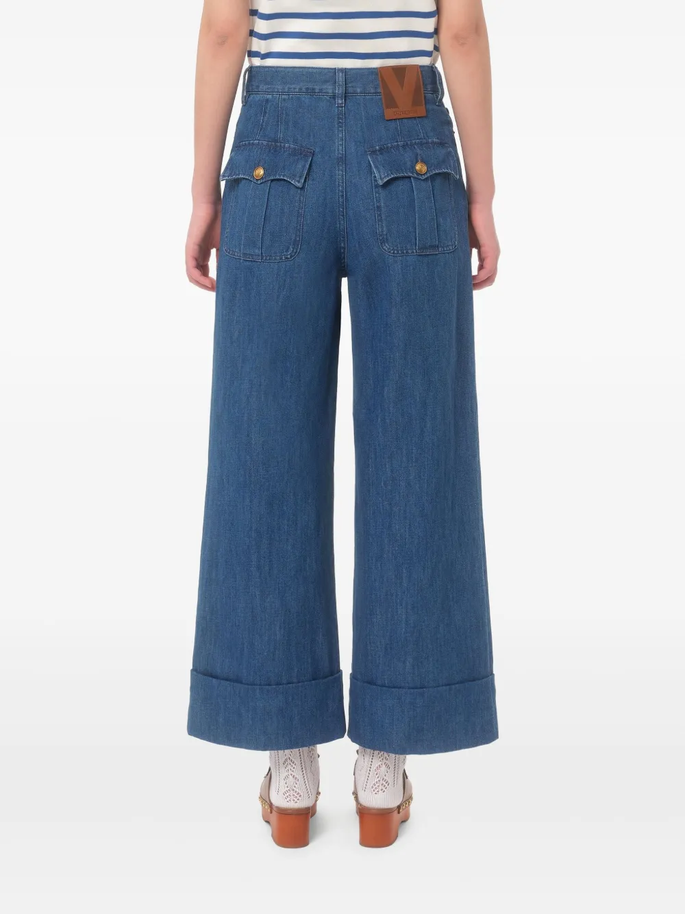 VALENTINO LIGHTWEIGHT WIDE-LEG JEANS