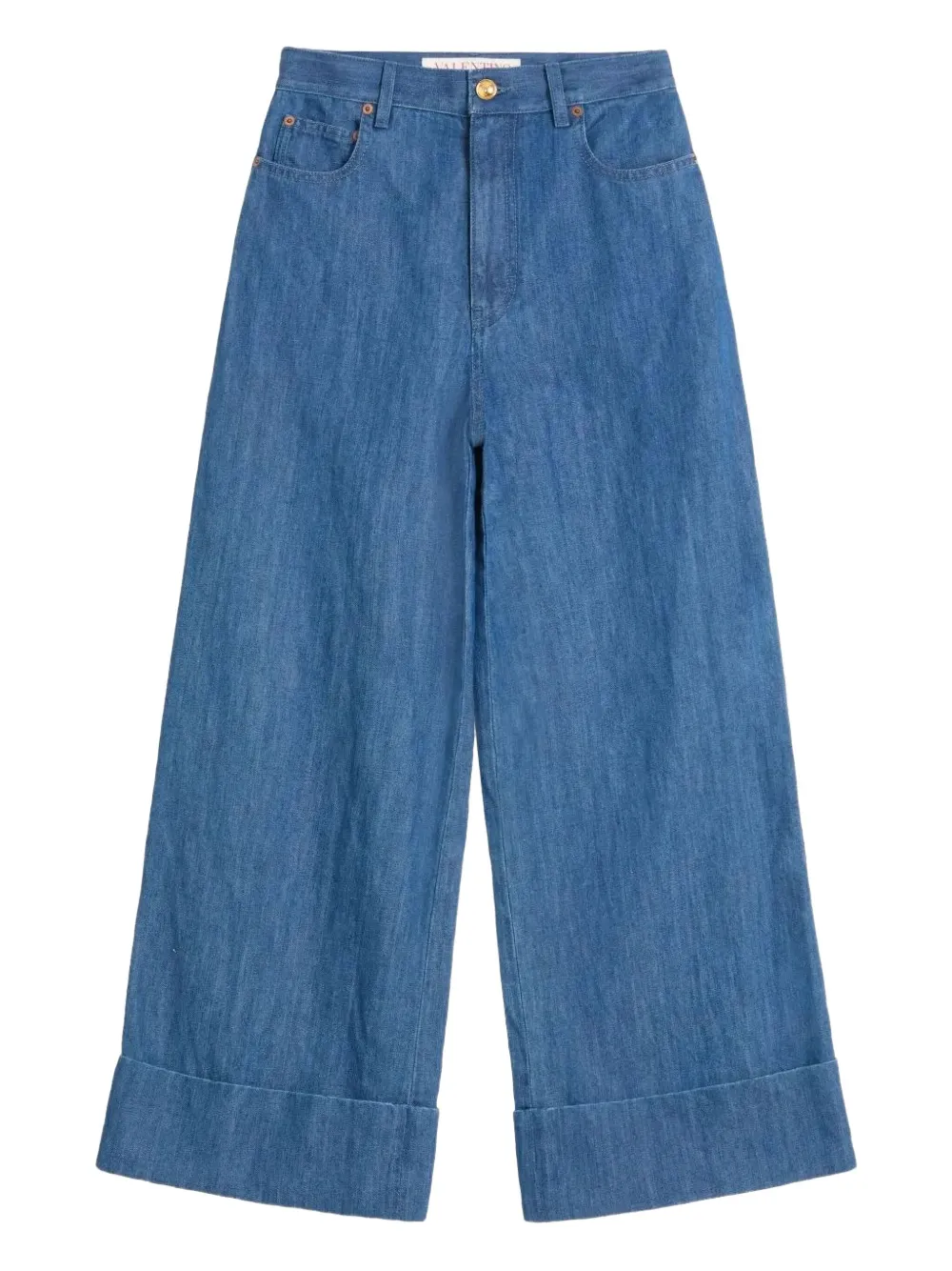Valentino Garavani Lightweight jeans met wijde pijpen Blauw