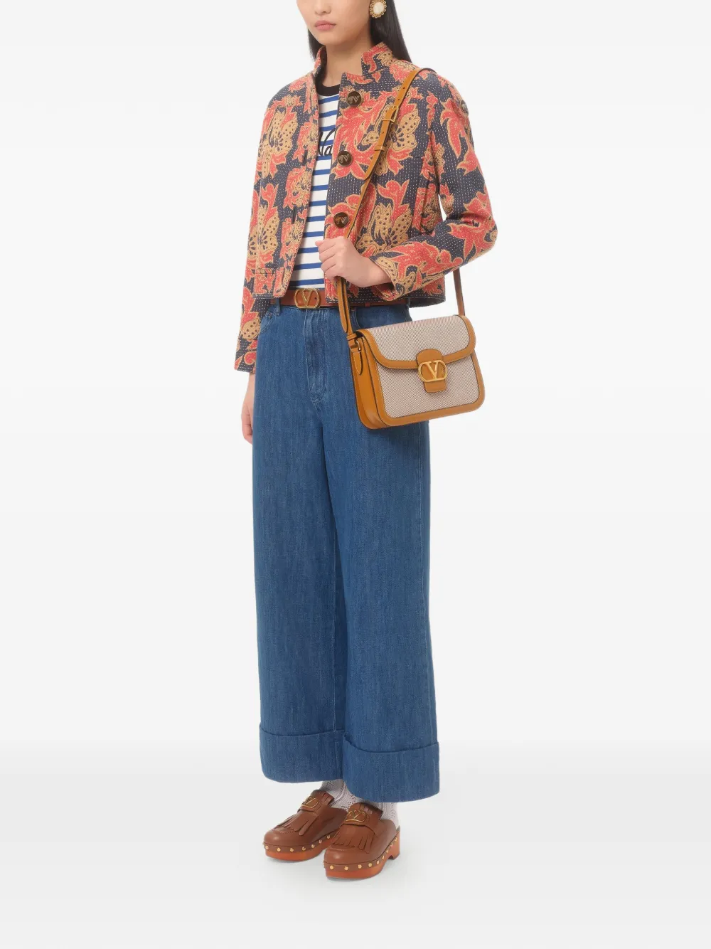 Valentino Garavani Lightweight jeans met wijde pijpen Blauw