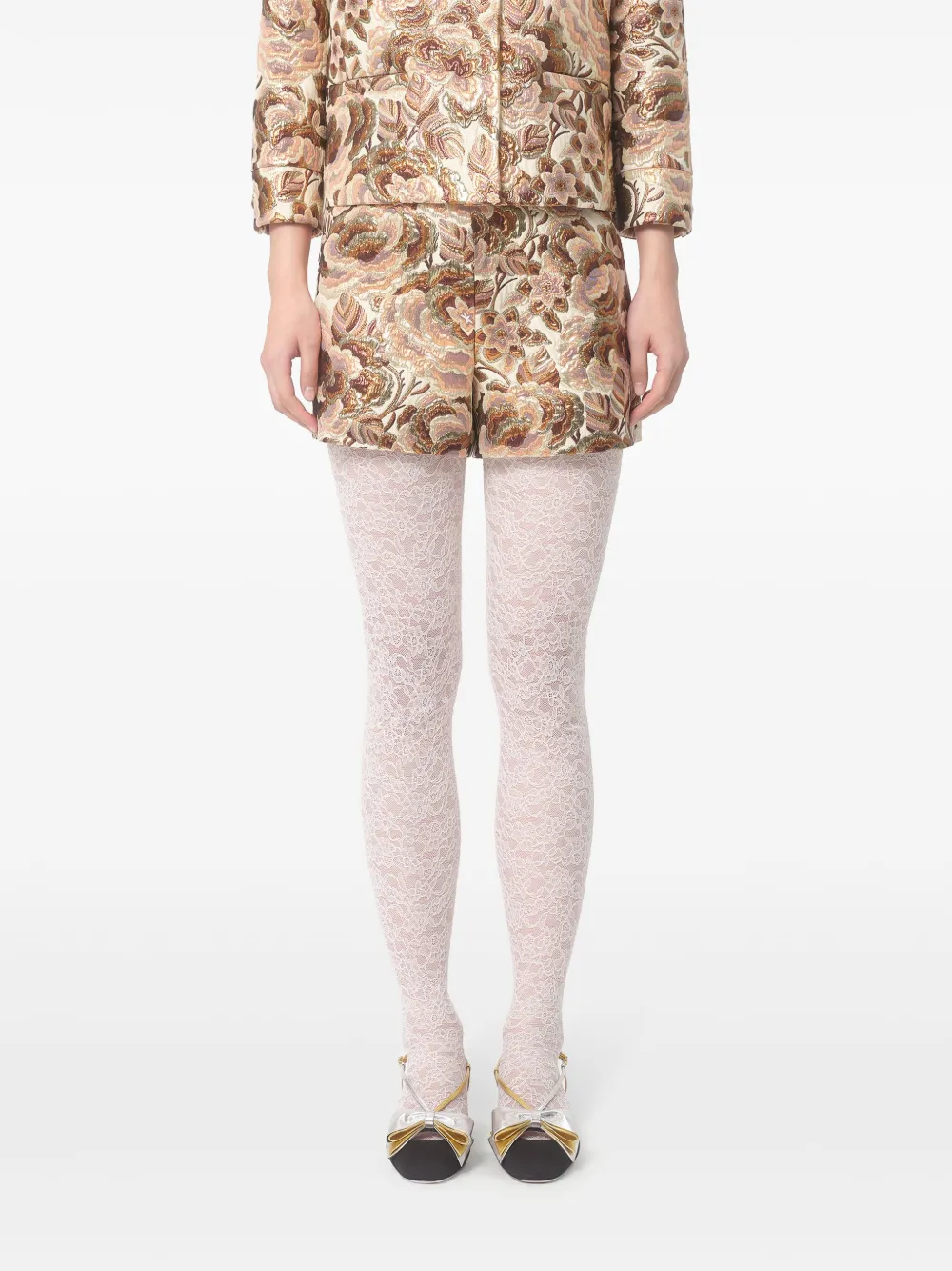 Valentino Garavani Shorts met jacquard Beige