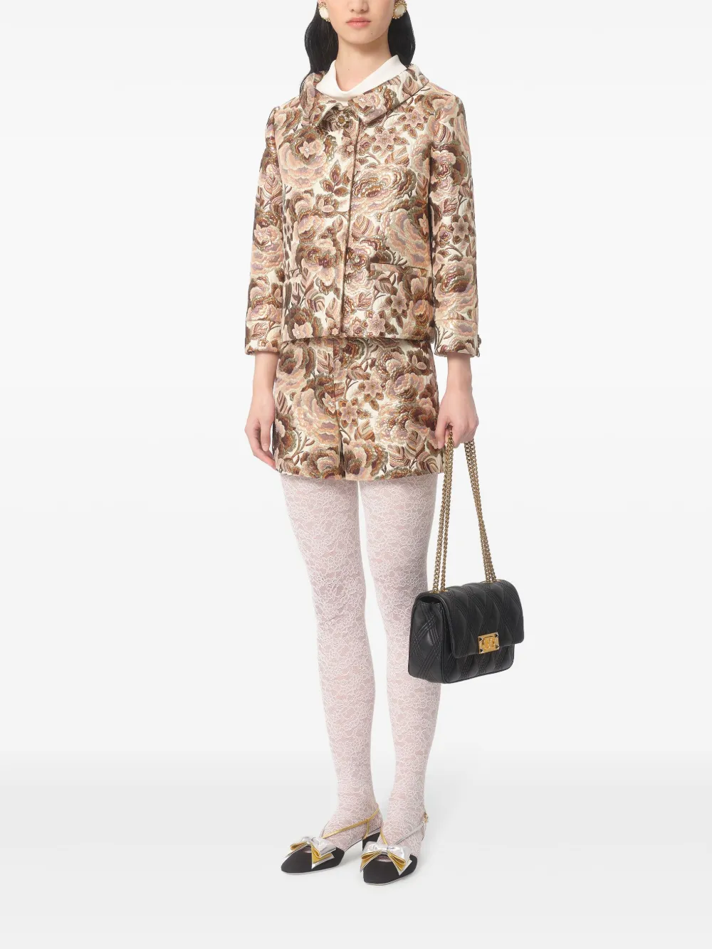 Valentino Garavani Shorts met jacquard Beige