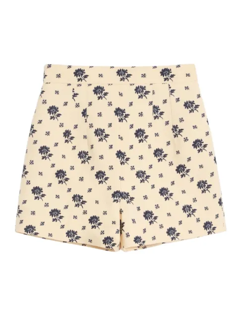 Valentino Garavani Fiorellino Blu Papier Floral shorts
