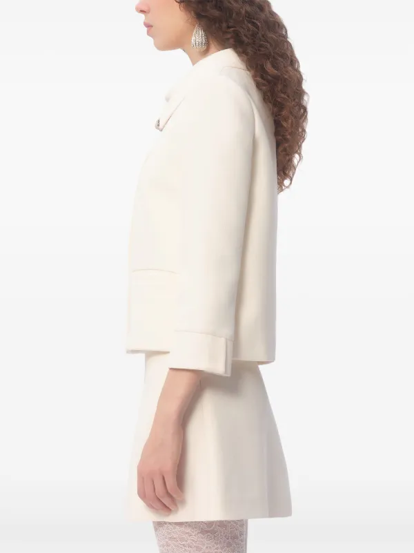 ジャケット VALENTINO GARAVANI 7B3CE3Y01CF Jackets Crepe Couture jacket Valentino Garavani Crepe Couture Jacket | Neutrals | FARFETCH CA