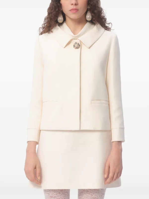 【関税込み】VALENTINO GARAVANI CREPE JACKET VALENTINO GARAVANI Crepe jacket | NET-A-PORTER