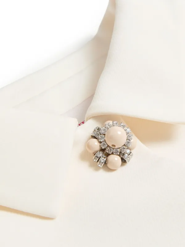 Valentino Garavani Crepe Couture Jacket | Neutrals | FARFETCH