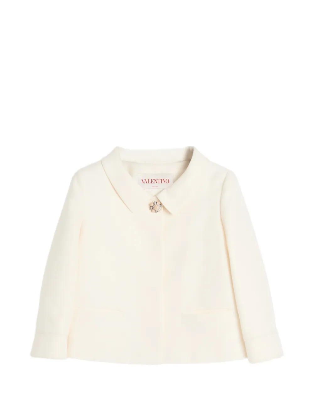 Valentino Garavani Crêpe couture jack Beige