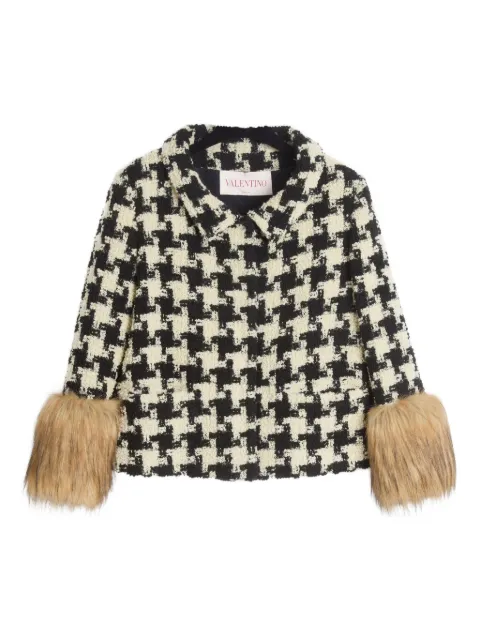 Valentino Garavani houndstooth tweed jacket