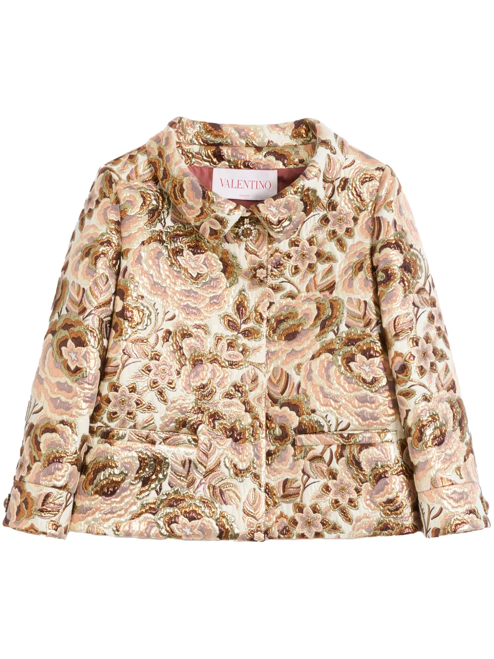 Valentino Garavani Apres L'Hiver Jacquard Jacket | Neutrals