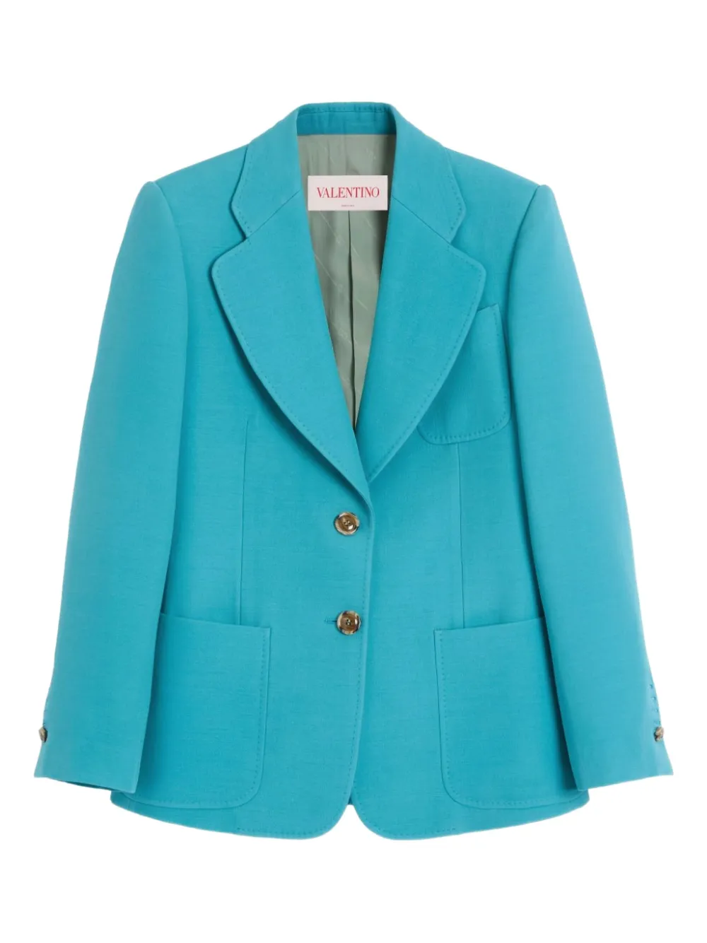 Valentino Garavani Crepe Couture blazer Blauw