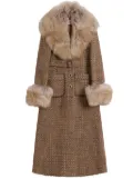 Valentino Garavani Fantasy tweed coat - Brown