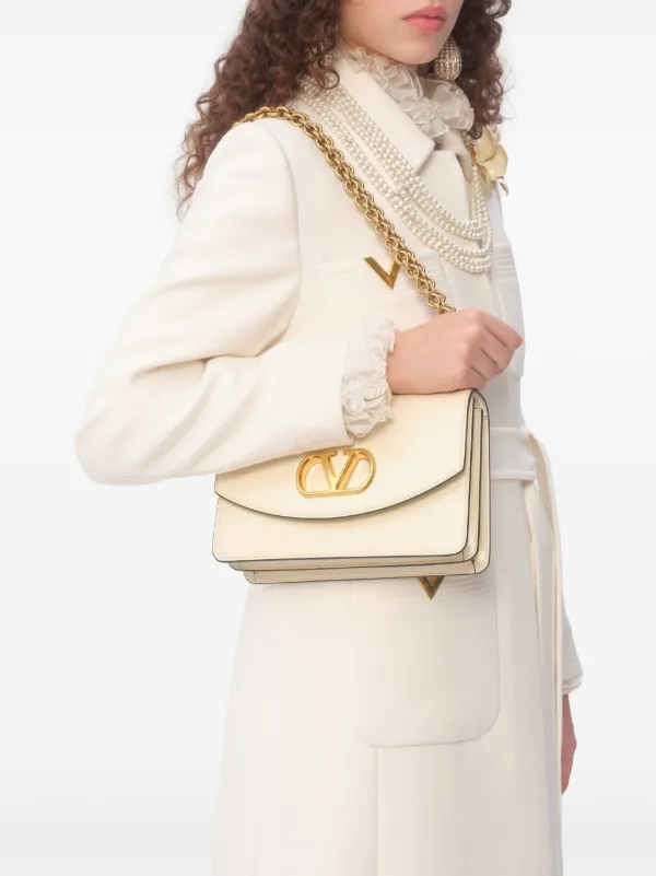 Valentino Garavani Drill double-breasted Coat | Neutrals