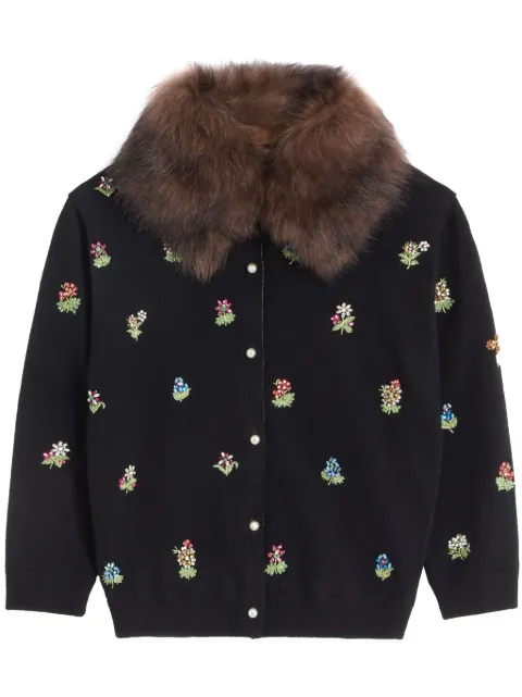 Valentino Garavani embroidered wool cardigan