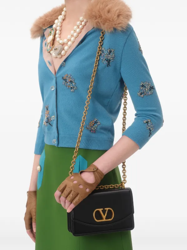 Valentino Garavani エンブロイダリー カーディガン | ブルー