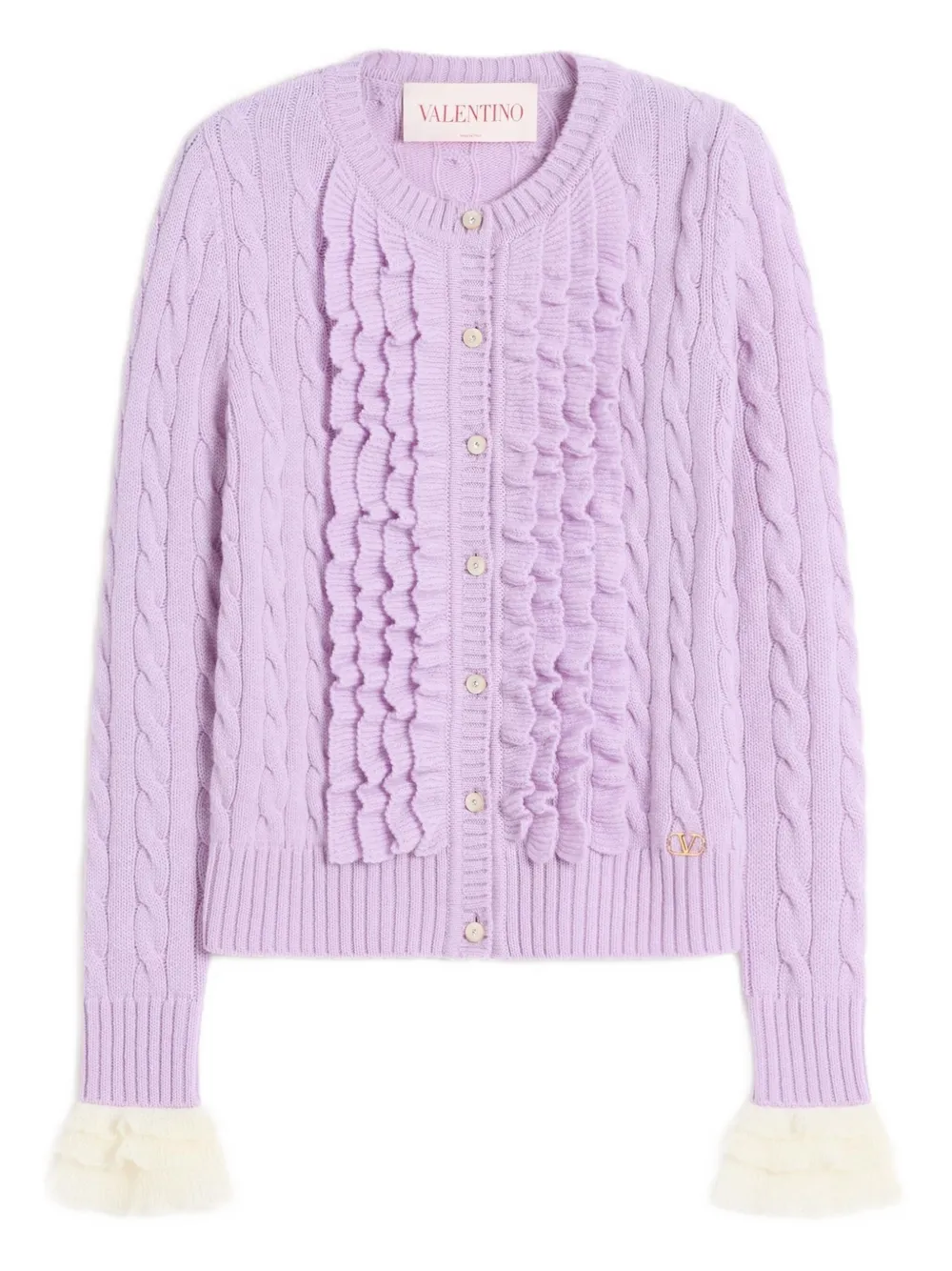 Valentino Garavani wool cardigan - Purple