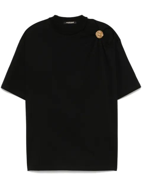 Roberto Cavalli shoulder-jewel T-shirt