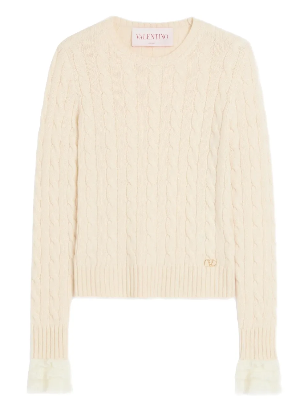 Valentino Garavani Kasjmier trui Beige
