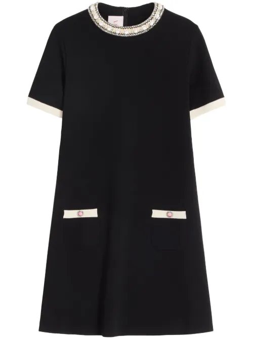 Robe courte à broderies - Valentino Garavani - Modalova