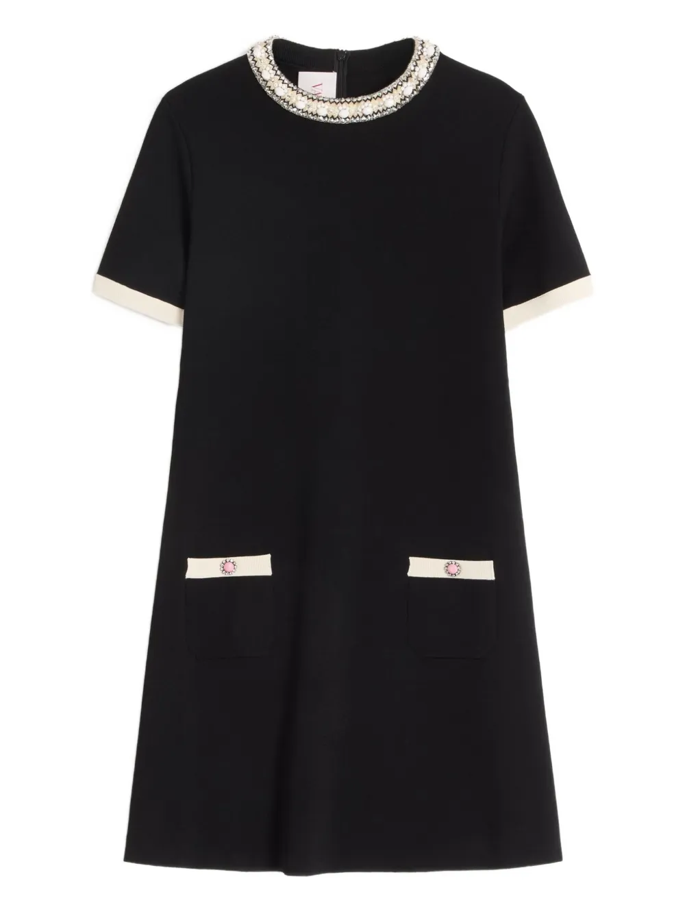 Valentino Garavani embellished-detail mini dress | Black | Image 1