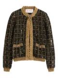 Valentino Garavani sequin-embellished cardigan - Brown