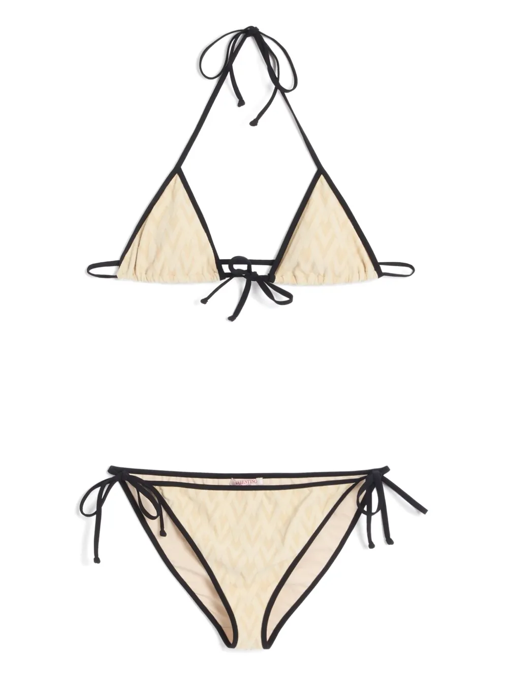 Valentino Geometric V Bikini In White