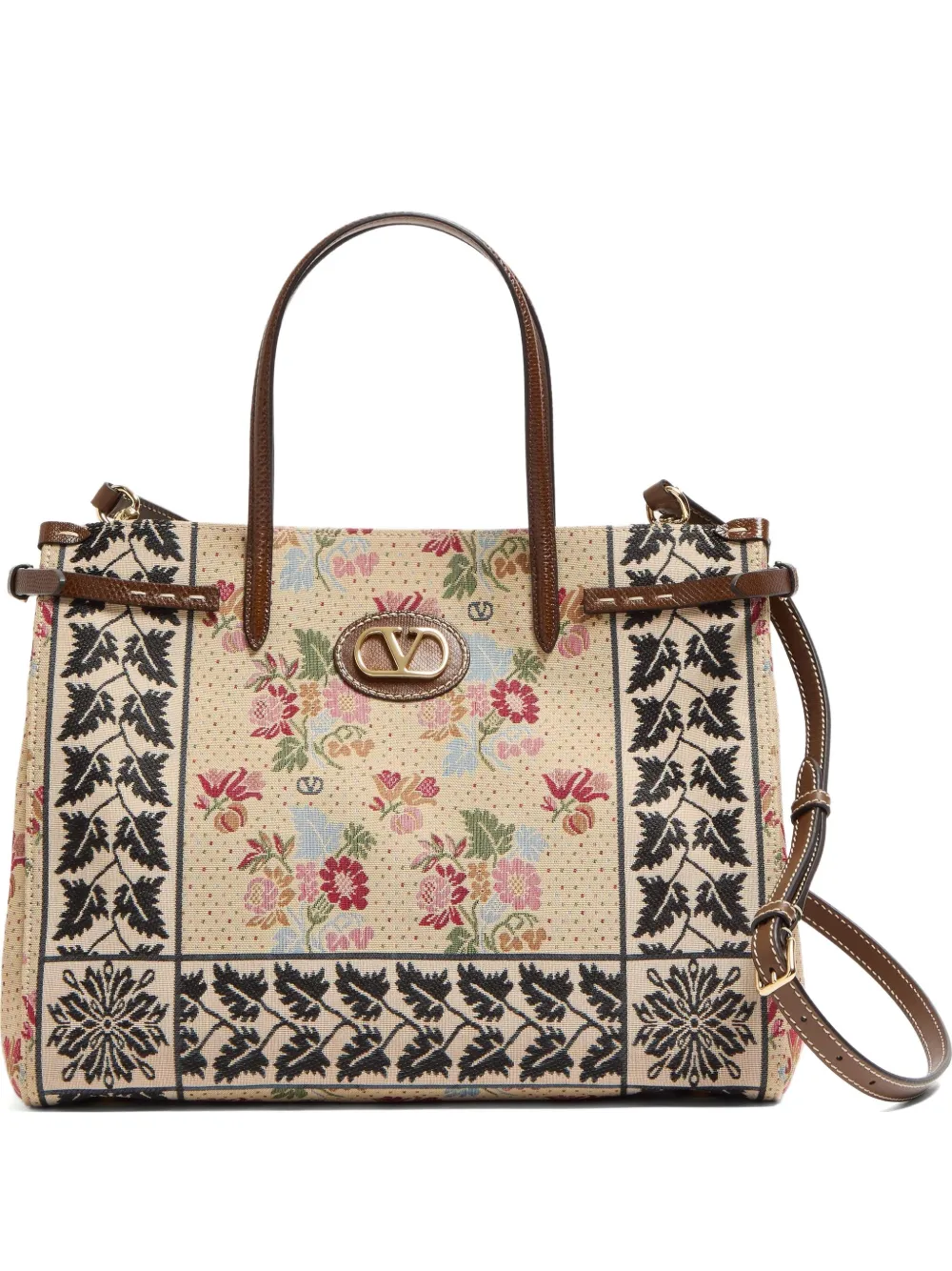Valentino Garavani Medium Antibes shopper Beige