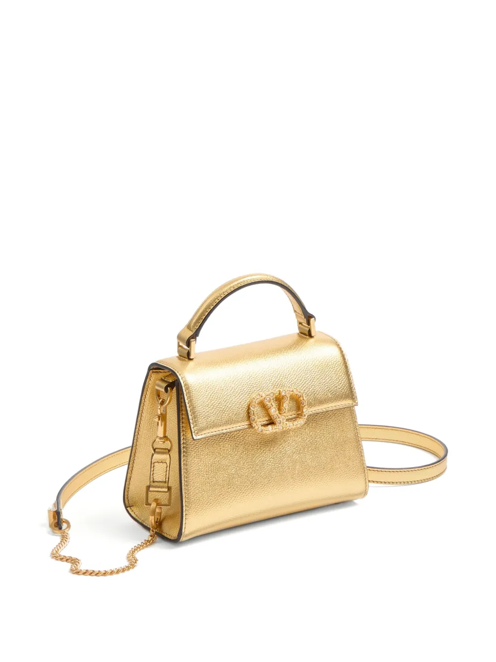 Valentino Garavani VSling mini-tas met juwelen Goud