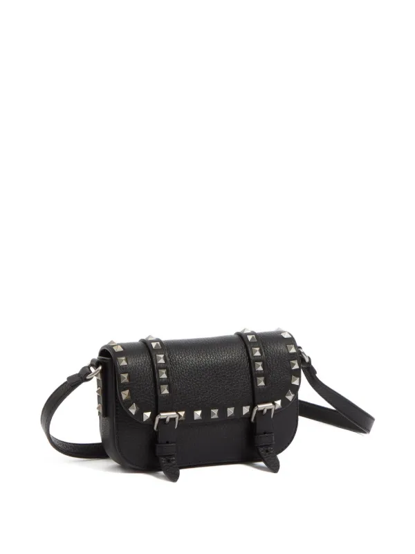 Valentino Garavani Studded Leather Phone Bag | Black | FARFETCH