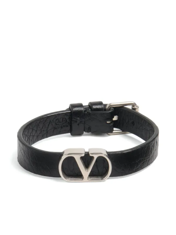 VALENTINO】Vロゴ シグネチャー レザー ブレスレット