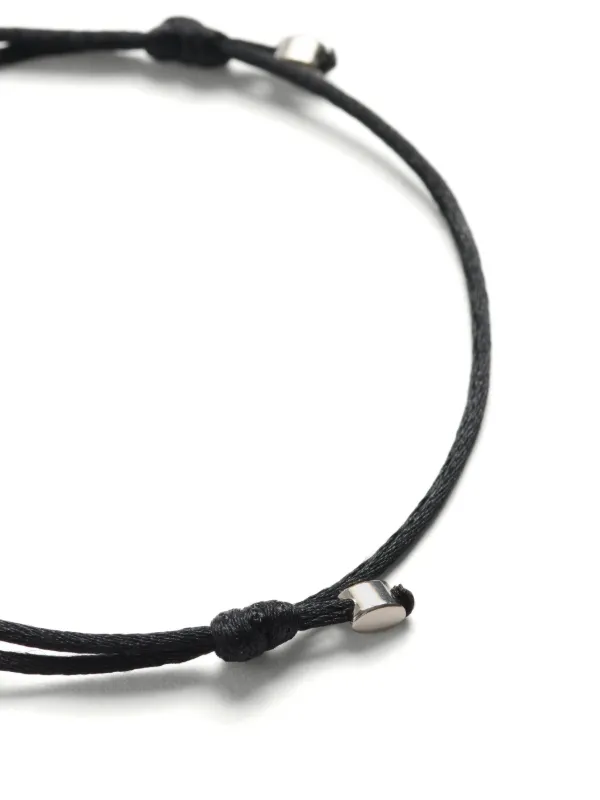 【送関込】VALENTINO☆Vlogo signature bracelet in cotton Valentino Garavani VLogo Signature Cotton Bracelet | Black