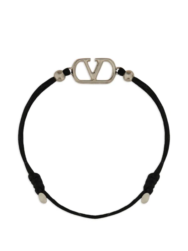 Valentino Garavani Vロゴ シグネチャー ブレスレット | ブラック