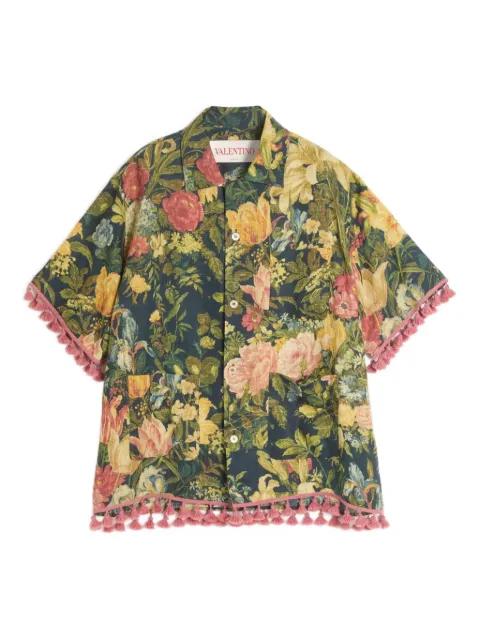 Valentino Garavani Apres L'Hiver linen bowling shirt