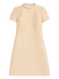 Valentino Garavani Toute La V lurex jacquard mini dress - Neutrals