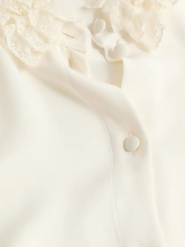 Valentino Garavani Georgette Shirt | White | FARFETCH