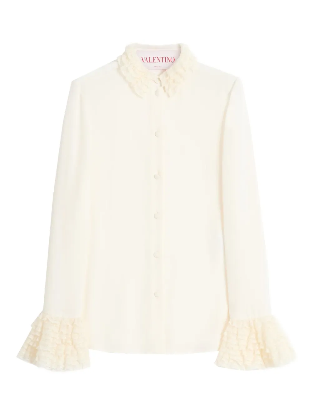 Valentino Garavani Georgette-Bluse - Weiß