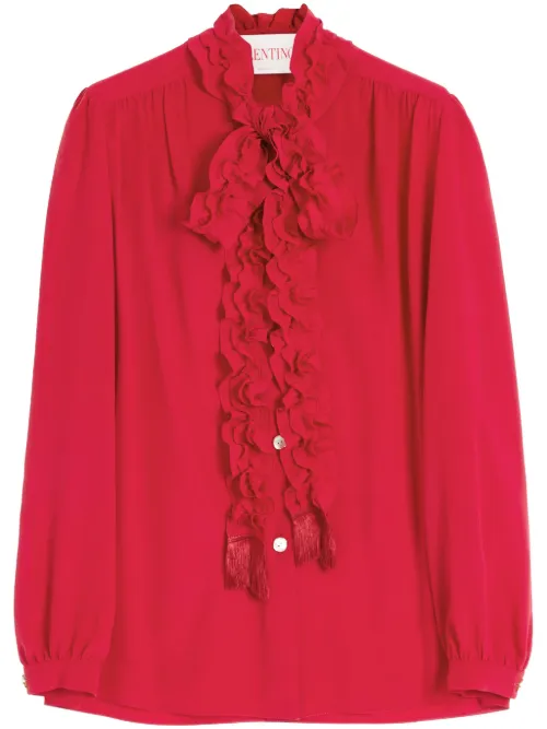 Chemise en crêpe de chine - Valentino Garavani - Modalova