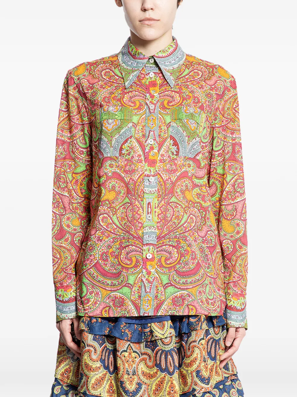Valentino Garavani Hemd mit Paisley-Print - Rosa
