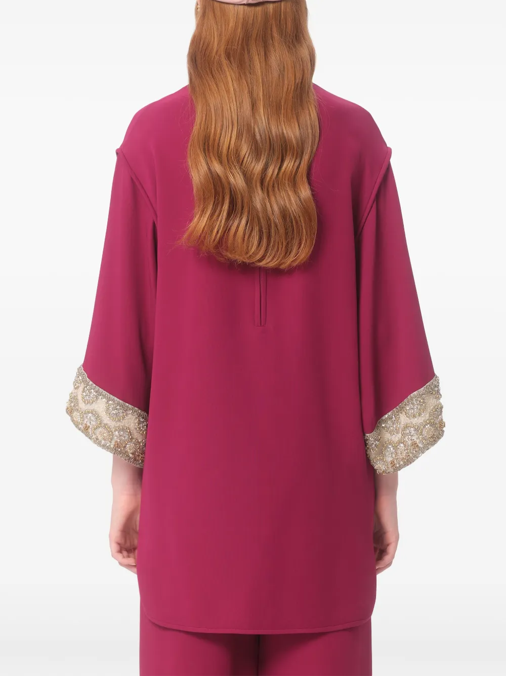 Valentino Garavani Blouse verfraaid met kralen Roze