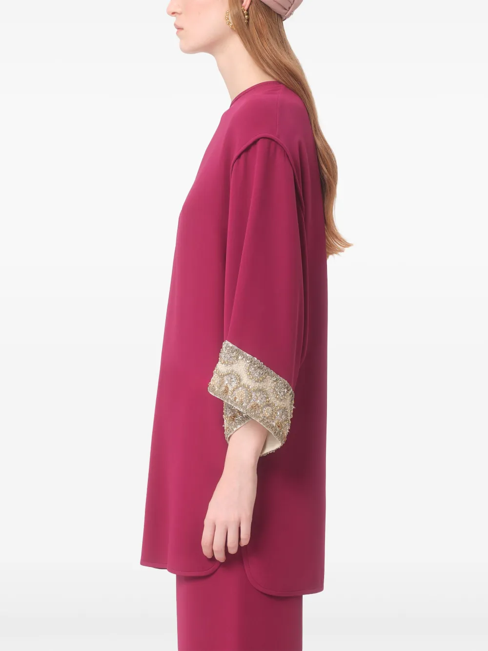 Valentino Garavani Blouse verfraaid met kralen Roze