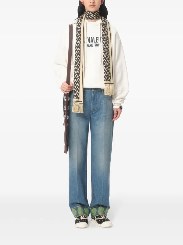 Valentino Garavani Chez-print Sweatshirt | White | FARFETCH